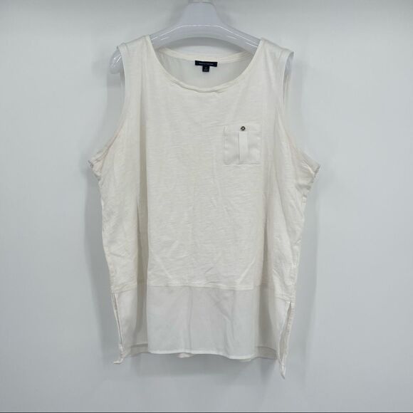 Tommy Hilfiger Tops - Tommy Hilfiger Women’s Pocket Tank w/ Sheer Size 2X